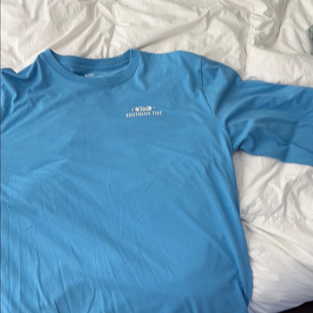 Southern Tide Sky Blue Crew Neck Shirt